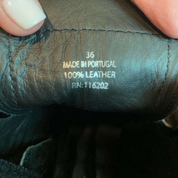 ZADIG & VOLTAIRE LAUREEN BLACK LEATHER BOOTS SZ 36 - Picture 10 of 14
